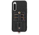 Capa De Couro Pu + Tpu + Pc Para Sony Xperia 10 V, Capa Com Suporte Para Cartões Flip Vertical À Prova De Quedas