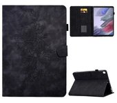 Capa Protetora Para Tablet Samsung Galaxy Tab A7 Lite 8,7 Polegadas T220 / T225, Capa Para Tablet Com Estampa De Flor De Borboleta E Couro Pu Com