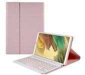 Sk-t220 Para Samsung Galaxy Tab A7 Lite 8,7 Polegadas T225 / T220 Ultra-fino À Prova De Choque Pu Couro Tablet Suporte Capa Com Teclado Bluetooth