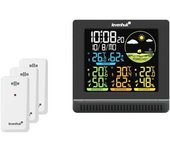 Funciones: Reloj, Calendario, Despertador, Termómetro, Higrómetro, Tres Sensores Remotos Incluidos