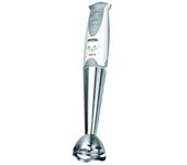 Batidora De Mano Desmontable, Función Turbo, Brazo Y Cuchillas De Acero Inoxidable, Silenciosa Blanco/gris 400w Mpm Mbl-04