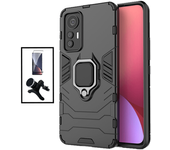 Kit Funda Magnética De Protección Militar + Cristal Templado Gorilasglass + Soporte Magnetico Extra Fuerte Gift4me Compatible Con Movil Xiaomi 12s Pro