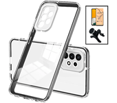 Kit Funda Doble Airbag Anticaída Protección De Cámara + Soporte Magnético Extra Fuerte + Pelicula Ceramica Gift4me Compatible Con Movil Samsung Galaxy