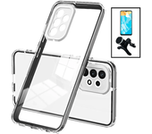 Kit Funda Doble Airbag Anticaída Protección De Cámara + Soporte Magnético Extra Fuerte + Pelicula Hidrogel Gift4me Compatible Con Movil Samsung Galaxy