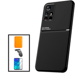 Kit Funda Magnética Anti-choque + Cartera Magnética Naranja + Cristal Templado Gorilasglass+ Soporte Magnético L Gift4me Compatible Con Movil Xiaomi