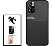 Kit Funda Magnética Anti-choque + Cristal Templado Gorillasglass + Película De Cámara + Soporte Magnético Extra Fuerte Gift4me Compatible Con Movil