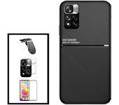 Kit Funda Magnética Anti-choque + Cristal Templado Gorillasglass + Película De Cámara + Soporte Magnético L Gift4me Compatible Con Movil Xiaomi Redmi