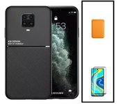 Kit Funda Magnética Anti-choque + Cartera Magnética Naranja + Cristal Templado Gorilasglass Gift4me Compatible Con Movil Xiaomi Redmi Note 10 Lite