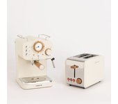 Pack Toast Retro Tostadora + Thera Retro Cafetera Express Acabado Mate