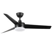 Ventilador De Techo Led Negro 24w Dc Ultra Silencioso Verano/invierno Con Mando A Distancia