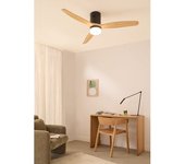Wind Calm Natural Wood - Ventilador De Techo 40w Silencioso 100% Madera Varios Tamaños