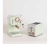 Pack Toast Retro Tostadora + Thera Retro Cafetera Express Acabado Mate