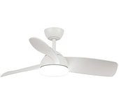 Ventilador De Techo Led 24w Blanco Motor Dc 3000+4000+6000 Con Mando A Distancia