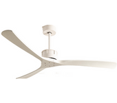 Ventilador De Techo 40w Silencioso Xl Ø152 Cm, Blanco- Blanco- Sin Luz- Mando A Distancia, Create - Wind Large Dc