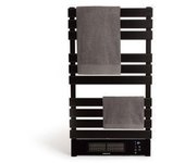 Create - Toallero Eléctrico Con Calefactor Y Wifi 500/1500w- Negro Con Estante 1 Barra - Warm Towel Pro