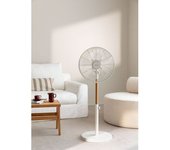 Air Stand Wood - Ventilador De Pie Oscilante 50w Estilo Retro