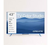 Tv Color Studio - Televisor Smart Tv Qled 4k Con Pantalla Antirreflejos Y Estructura De Color