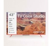 Tv Color Studio - Televisor Smart Tv Qled 4k Con Pantalla Antirreflejos Y Estructura De Color