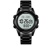 Relojes De Pulsera Digitales Impermeables - Máquina En Blanco Y Negro
