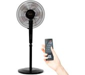 Ventilador De Pie Fan-n16ecotimer - Mando A Distancia Y Temporizador - 60w - Negro