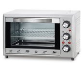 Horno Eléctrico Multifunción De Sobremesa De 28l - Hr-28silver - 1600w - Gris