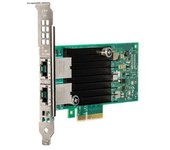 Intel X550-t2, Interno, Alámbrico, Pci-e, Ethernet, 10000 Mbit/s, Verde, Plata