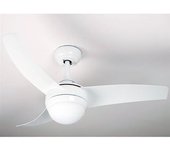Ventilador De Techo Cosmos Helios Home 50w 3 Aspas + Control Remoto Blanco Ø107 Cm