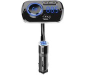 Bluetooth 5.0 Car Kit Transmisor Fm Manos Libres Aux Audio Car Player A2dp Wireless Car Mp3 Player Carga Rápida Qc3.0 (negro)
