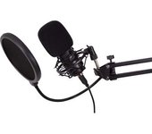 Micrófono Podcast Coolcaster Usb Condensador, Con Trípode Y Soporte De Brazo Extensible