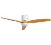 Ventilador De Techo Riviera 35w 3 Aspas Mando A Distancia Natural/blanco Ø132 Cm
