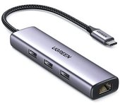 Hub Ugreen Cm475 Usb C A 4xusb Negro