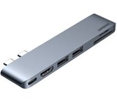 Ugreen Cm380 Hub Usb-c 6 En 1 Para Macbook Air/pro Gris