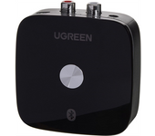 Adaptador Receptor Bluetooth 5.0 Ugreen 2x Rca, 3,5mm Jack, Aptx Negro