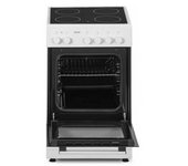 Cocina Eléctrica Con Placa Vitrocerámica Mpm-53-kec-37 Blanco Y Negro