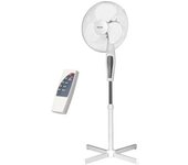 Ventilador Pie Oscilante 42 Cm, 3 Velocidades, Altura Ajustable, Temporizador, Mando Distancia Blanco 50w Mpm Mwp-19