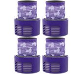 Filtros Hepa Para Aspiradora Inalámbrica Cyclone. Compatible Con Dyson V10 Sv12. Filtro Hepa De Alta Densidad De Repuesto Lavable (paquete De 4)