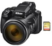 Nikon P1000 Black + 64gb Sd Card