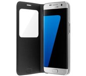 Samsung – Funda Con Ventana Negro Original Para Samsung Galaxy S7 Edge