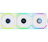 Lian Li Uni Fan Sl Lcd Argb Reverse Blade 120mm Triple Pack Wireless Blanco
