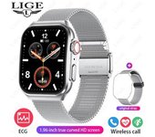 Reloj Inteligente Con Pantalla Táctil Hd De 1,96 Pulgadas, Llamada Bluetooth, Ecg + Ppg, Monitor De Salud, Seguimiento De Actividad Física, Reloj