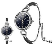 Smartwatch Pulsera Ajustable Crystal Diamonds Ios/android Negro