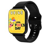 Reloj Inteligente Bluetooth, Pantalla Curva De 1,81 Pulgadas, Compatible Con Iphone Y Android, Negro