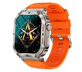 Reloj Inteligente, Reloj Militar Resistente Al Agua 100m, Tiempo De Espera De 70 Días, Naranja