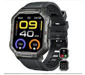 Reloj Inteligente Para Los Hombres: Bluetooth (contestar / Hacer Llamadas) Táctico Militar Smartwatch Impermeable Para Teléfonos Android Iphone Al
