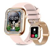 Smartwatch Mujer Bluetooth Llamada 1.57'' Con Función Femenina Sueño Ip67 Impermeable Rosa