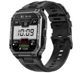 Reloj Inteligente Militar Compatible Con Llamadas Bluetooth, Brújula Ip68, Reloj Inteligente Resistente Al Agua Para Hombres, Adecuado Para Android