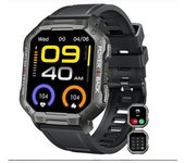 Smart Watch Fitness Tracker: Bluetooth (contestar / Hacer Llamadas) Smartwatch Táctico Militar Impermeable Para Teléfonos Android Iphone -negro