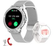 Smartwatch Reloj Inteligente Para Mujer Con Llamada Bluetooth 1.32'' Reloj Inteligente Deportivo Spo2 Reproductor De Música Para Android Ios Plata