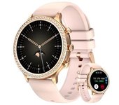 Reloj Inteligente Mujeres Hombres Reloj Inteligente Con Ip68 Impermeable Deporte Táctil Oled Seguimiento De Rendimiento Para Android Ios-rosa
