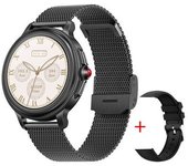 Reloj Inteligente, Modo Deportivo Para Mujer, Esfera Múltiple Con Pantalla Táctil Completa, Negro